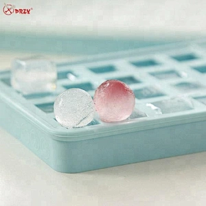 32Cavities Silicone ice Tray with lid molds spherical Ice box epoxy mold ice beads Silicone mould