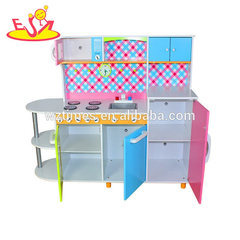 2018 wholesale kids wooden toy kitchen playsets most popular children wooden toy kitchen playsets W10C100