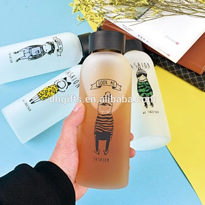 High Quality Big Capacity Glass Water Bottle Manufacturer Juice Bottle for Outdoor