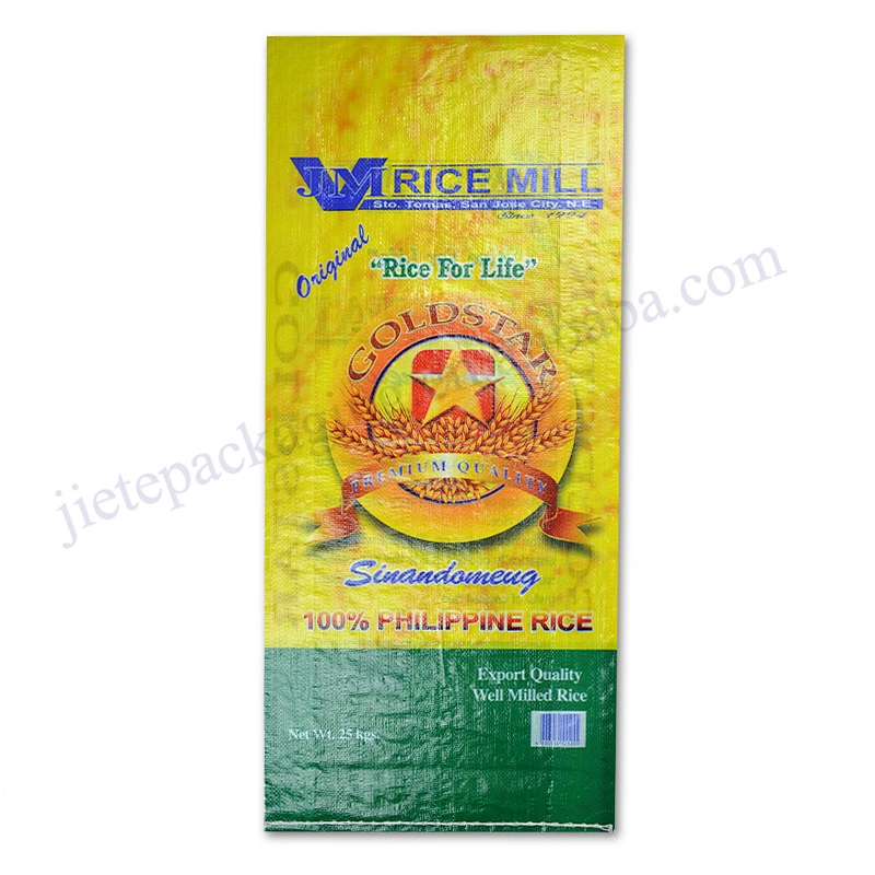 Agricultural Use and bopp laminated 25kg pp woven rice bags for grain,basmati biryani rice bag
