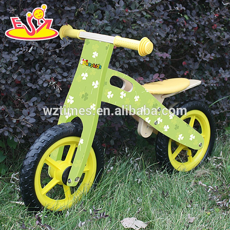 2018 wholesale kids wooden bicycle fashion baby wooden bicycle hottest children wooden bicycle W16C148