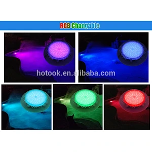Transparent Nicheless Wall Mounted Par56 IP68 12V RGB Underwater LED Pool Light