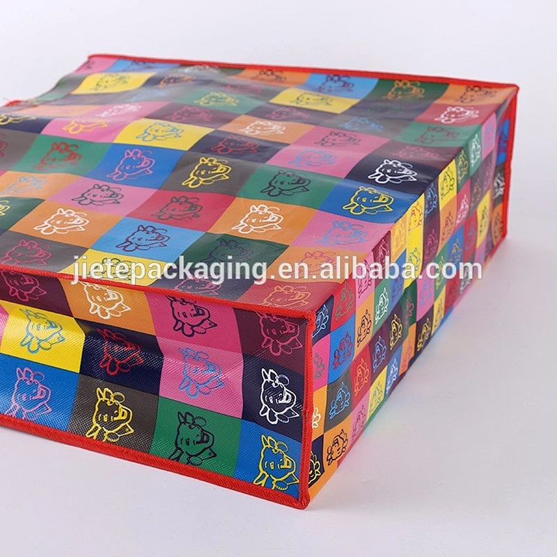 carrying soft loop handle shopping pp non woven bag with laminated printing