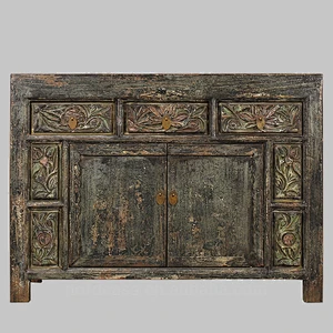 hand carved reproduction antiques china cabinets