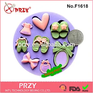 2015 hotsale eco-friendly mulit shapes Polymer clay silicone molds for fondant