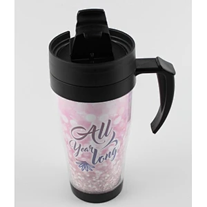Factory Personalized Eco-friendly 16oz Custom Double Wall Plastic Thermal Coffee Tumbler Mug With Handle