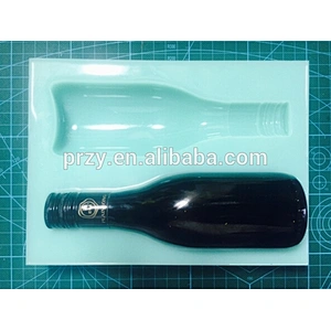 Newest handmade bottle shaped silicone candle mold