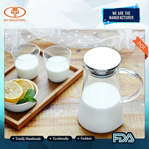 good quality borosilicate glass kettle with lid ,new creative pot with tea,coffee,juice