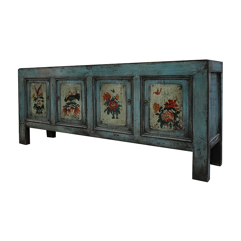 wholesale chinese oriental old vintage Mongolian buffet sideboard furniture