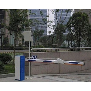 Remote UHF reader IC ID card parking management system with single arm boom barrier