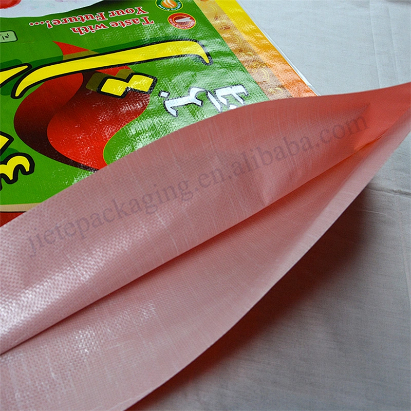 Logo printing plastic pp woven rice best sale high quality 25kg rice pp woven bag