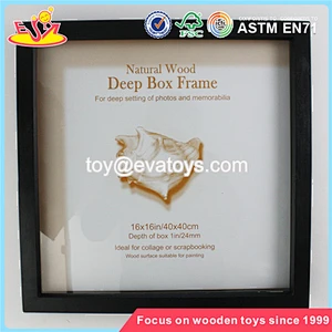 Wholesale household children wooden black picture frame top quality wooden black picture frame W09A006