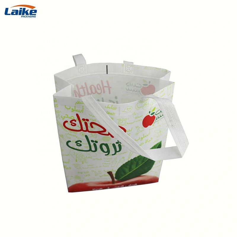 Reusable Waterproof Grocery PP Non woven Laser Tote Bags Shopping  Gift Bag fabric carry bag