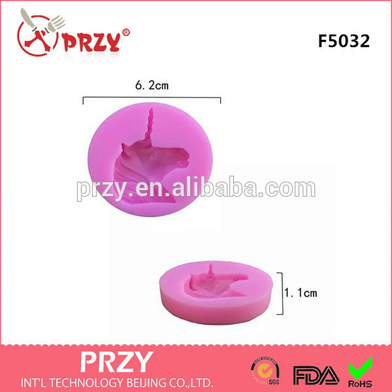 F5032 Unicorn SIlicone fondant mold