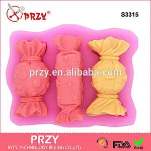 3d candy shape silicone molds food grade silicone soap mold cake decoration mold