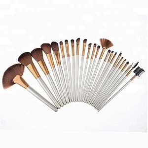Gold 24pcs Makeup Brush Set With Makeup Bag