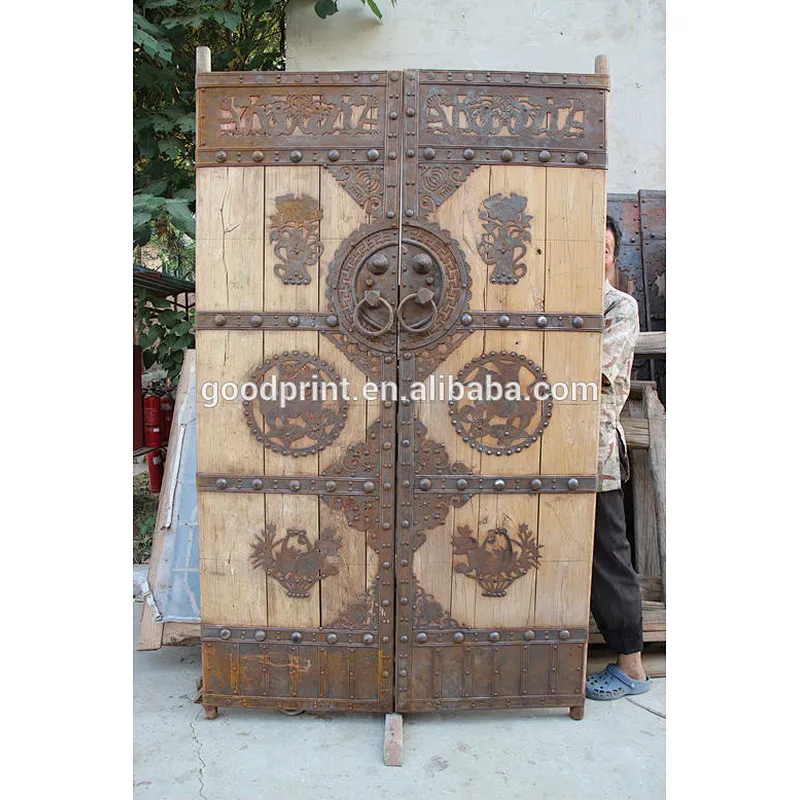 Entrance Old Wood Antique Door Home Restaurant Hotel Using