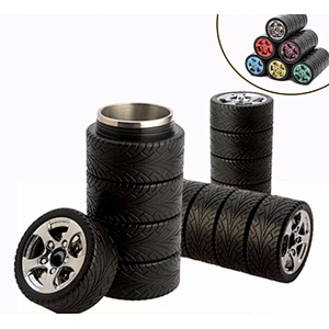 factory direct creative tyre cup leakproof car cups stainless steel vacuum cups creative gifts for friend