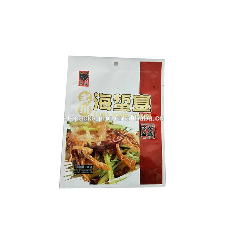 Customized design printing plastic vacuum snack PE packing bag