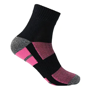cotton free terry jacquard non slip sport socks