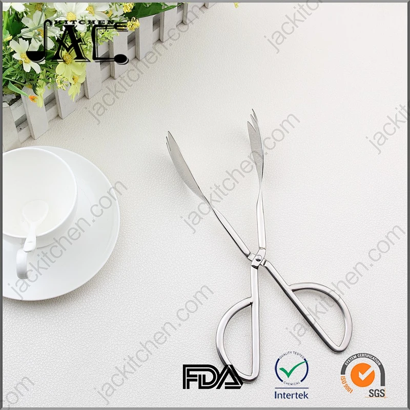 Kitchen Utensils Anti Rust Stainless Steel Salad Tong