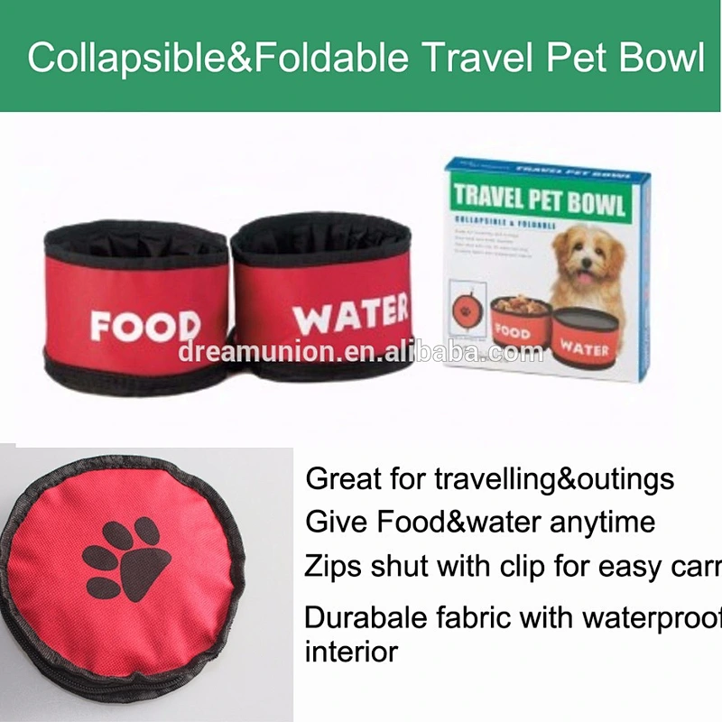 Collapsible & Foldable Travel Pet Bowl Food & Water