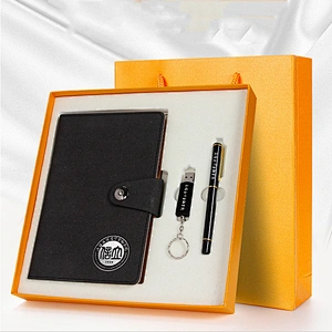 2019 Factory Directly in-Stock Product High Quality Business Gift Set Notebook U-Disk Pen Gift Set