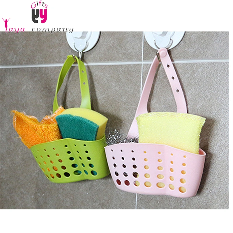 Dish Wash Sponge Sink Hanging Basket Holder Roll Up Dish Drying Rack
