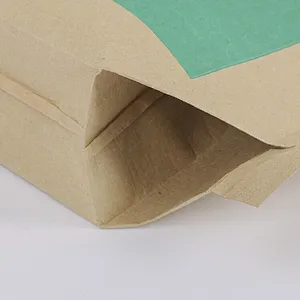 Custom kraft paper bag for cement putty powder packing20kg 50kg