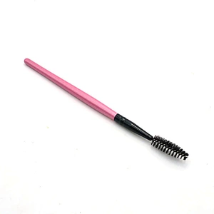 Wholesale cosmetic tools private label makeup brush wood eyelash extension brush