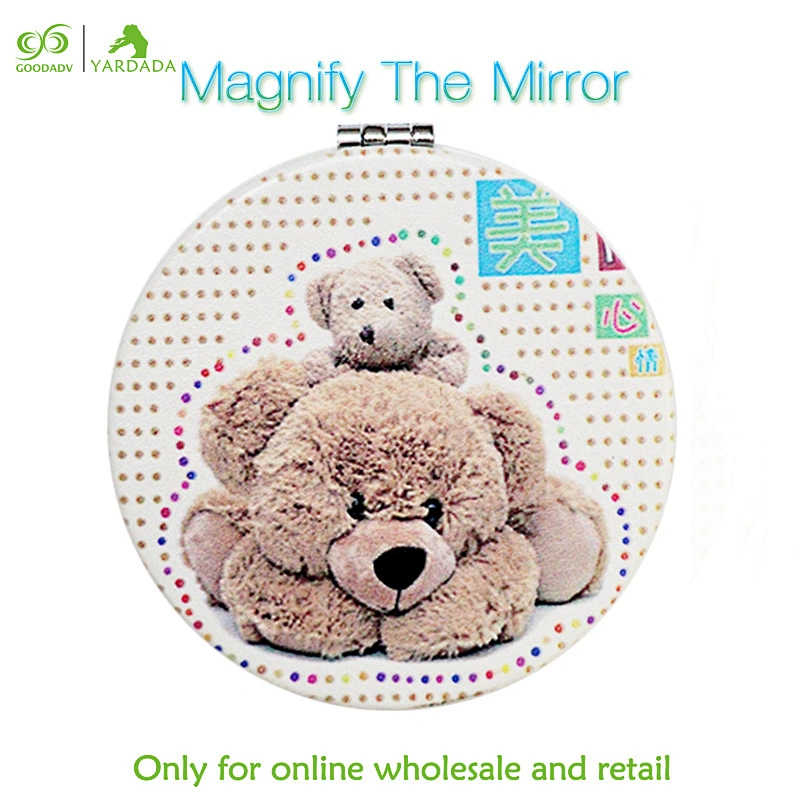 Fashion cute, high quality flip over double mirror, suitable for men and women to go to makeup mirror in stock.