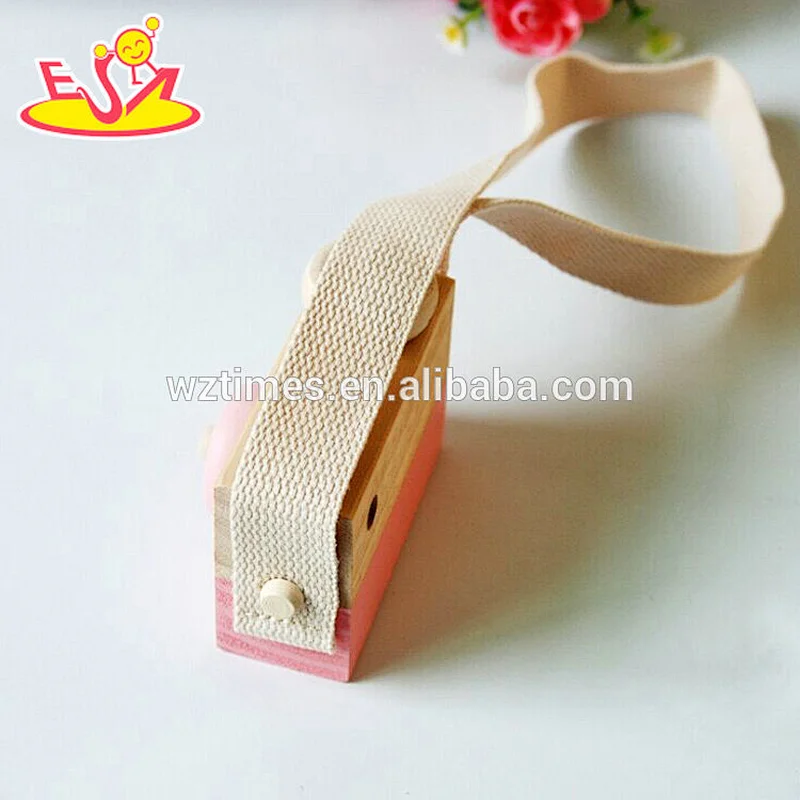 Wholesale high quality children colorful wooden camera toy for sale W01A300