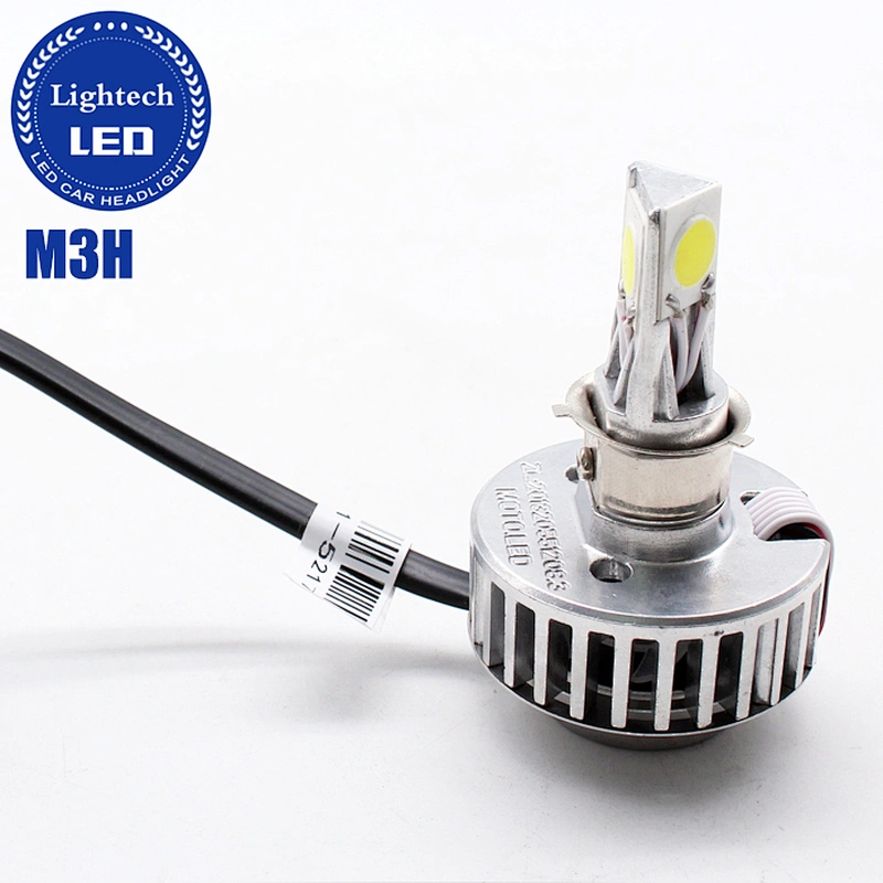 Lightech Wholesale M3H motorcycle Headlight 3 faces 360 30W Super Bright High Low Headlights for motorcycles