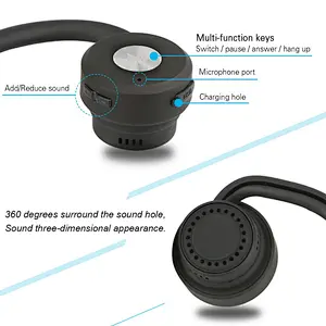 2019 New Neckband B2 bone conduction sport Microphone Wireless Bluetooth Headset Headphone Earphone