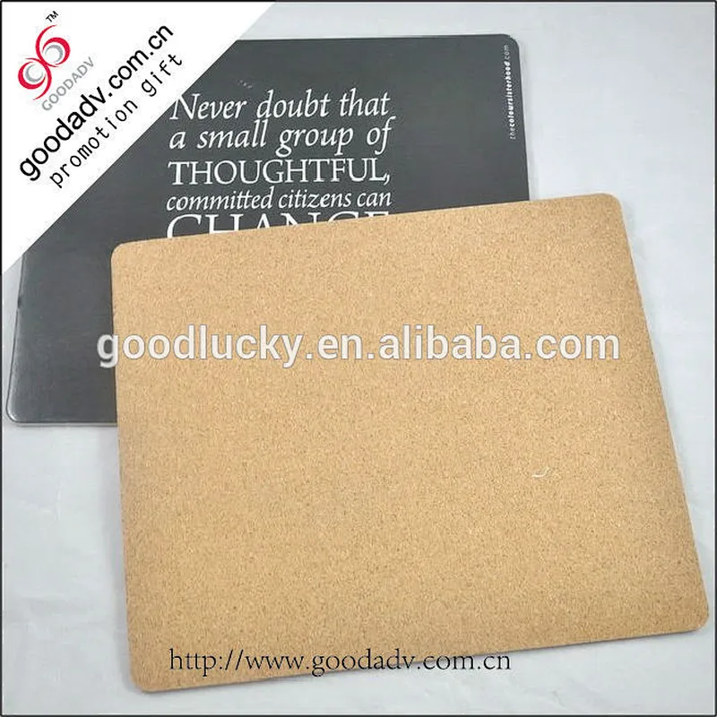 Hot sell MDF table mat with flock dusted paper