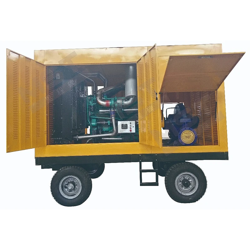 Centrifugal water pump 20hp with diesel engine