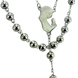 jewelry rosary necklace stainless steel chain