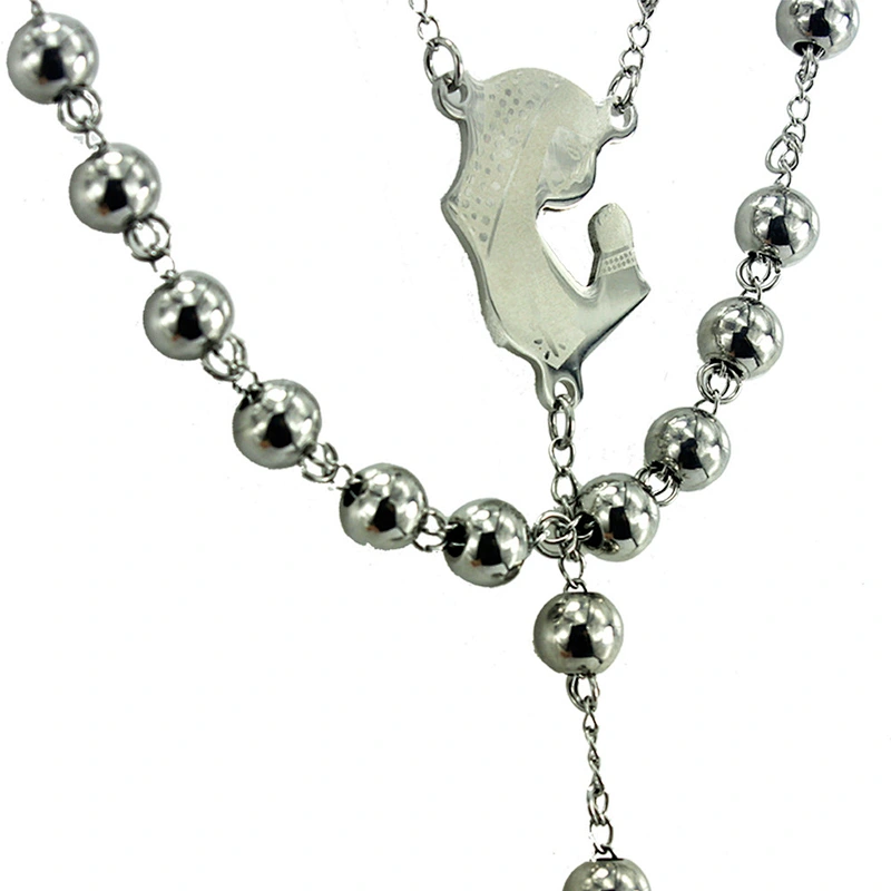 jewelry rosary necklace stainless steel chain