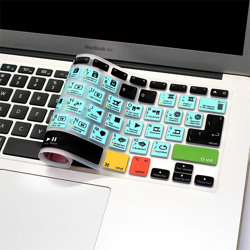 davinci Resolve Russian Custom Silicone Keyboard Protector For macbook pro skin For Macbook Pro Retina Display