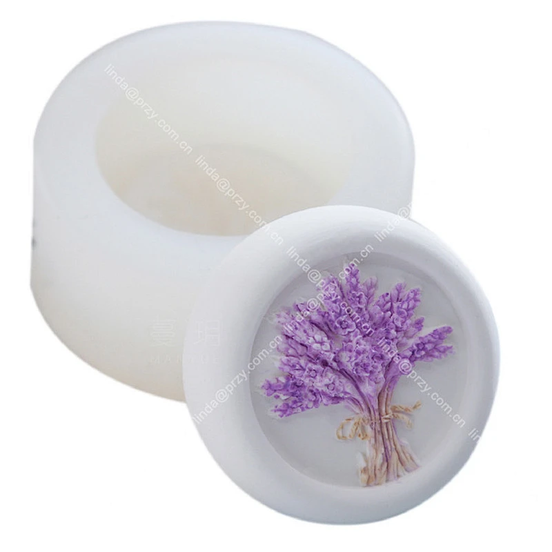 Lavender Soap silicone mould Silica gel candle mold Aroma plaster decoration molds