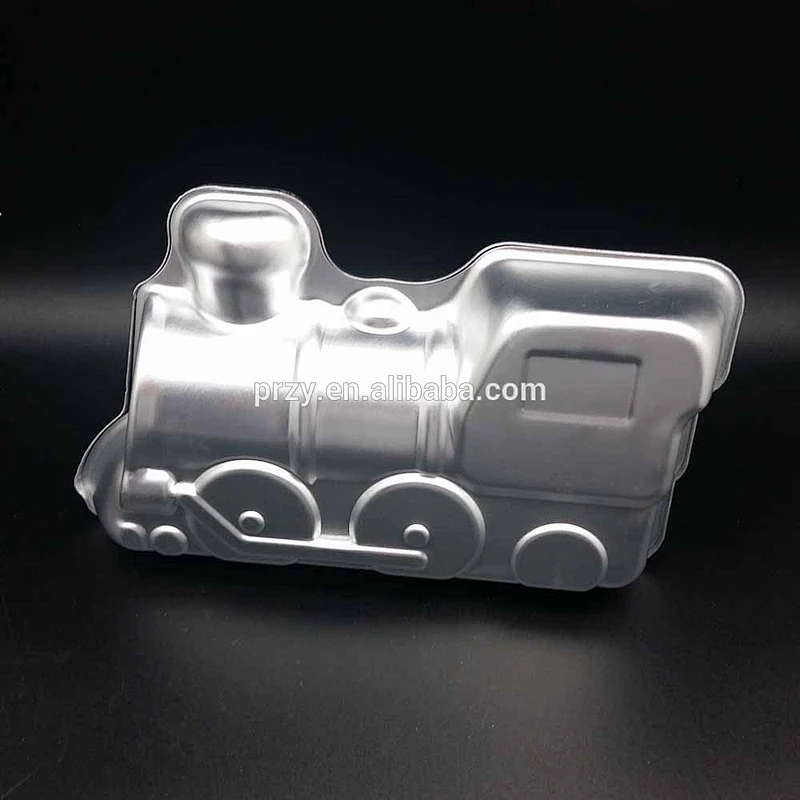 Train Shaped Metal Cake Molds,Aluminum.Alloy Baking pan for cake making