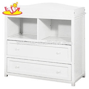 2018 Wholesale high quality wooden small changing table for baby W08C118C