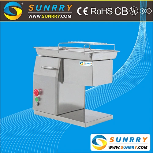 Commercial Automatic Electric Fresh Meat Cutting Machine and Meat Slicer Available to Cube or Strip and Cut Third Time to Dice