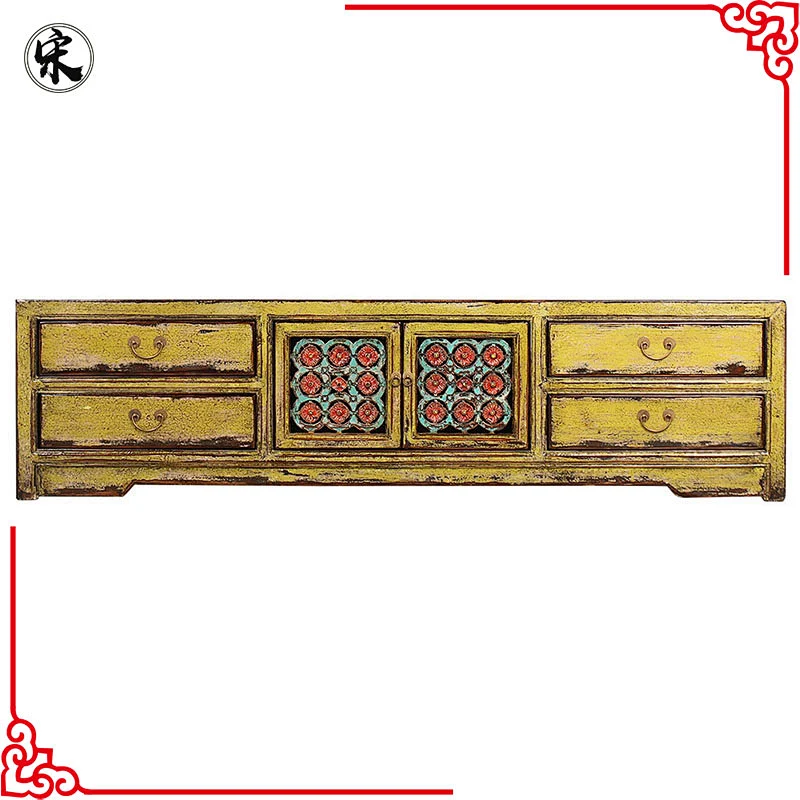 beijing chinese antique cabinet tv, rustic wood furniture