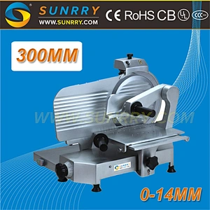 Commercial Electrical Stainless Steel Meat Slicer and Cutting Machine with Italy Belt and Blade for Fresh and Cold Meat