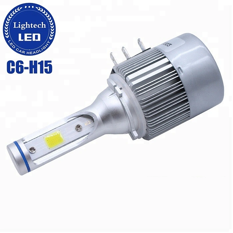 Lightech Wholesale emark led headlight C6 H15 Led Auto Car Lights for vw Golf