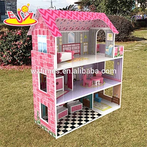 Großhandel neue prodyct holz puppenhaus suite spielzeug kreative diy holz puppenhaus suite spielzeug W06A235