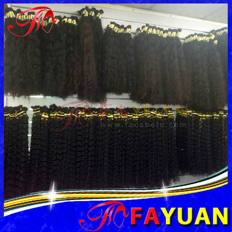 Beautiful style top grade unprocessed natural curly hair extension tight curly