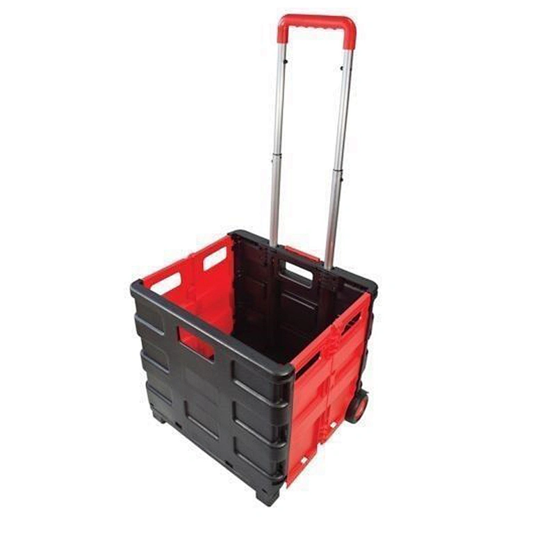 25/35KG FOLDING SHOPPING TROLLEY STORAGE BOOT CART BOX CRATE CAR VAN CAMPING