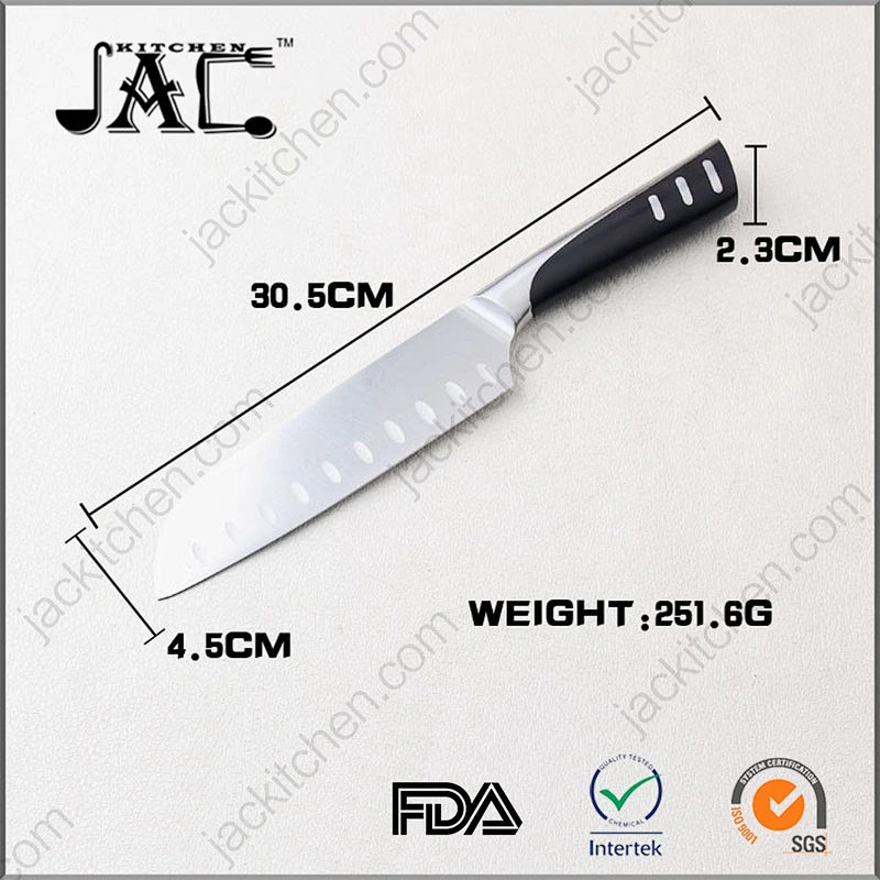 Yangjiang Kitchen Chef Knife ABS Handle High Quality Sharp Santoku Knife